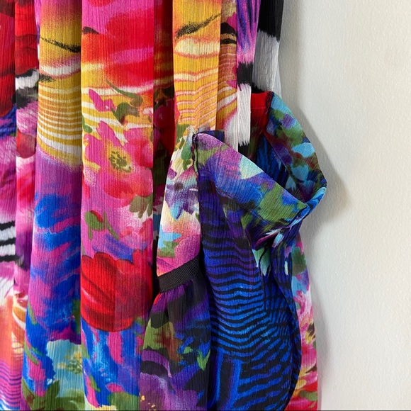 Simon Chang Chiffon Midi-Dress - Picture 3 of 7